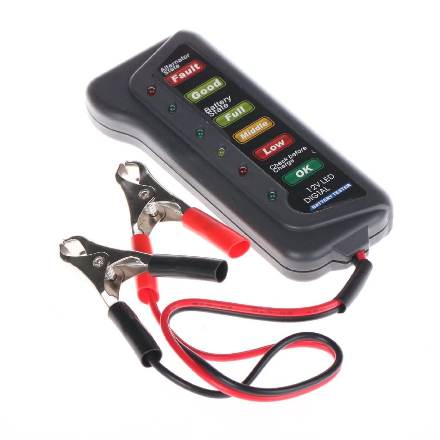 12V Car Digital Battery/Alternator Tester 15 Amps