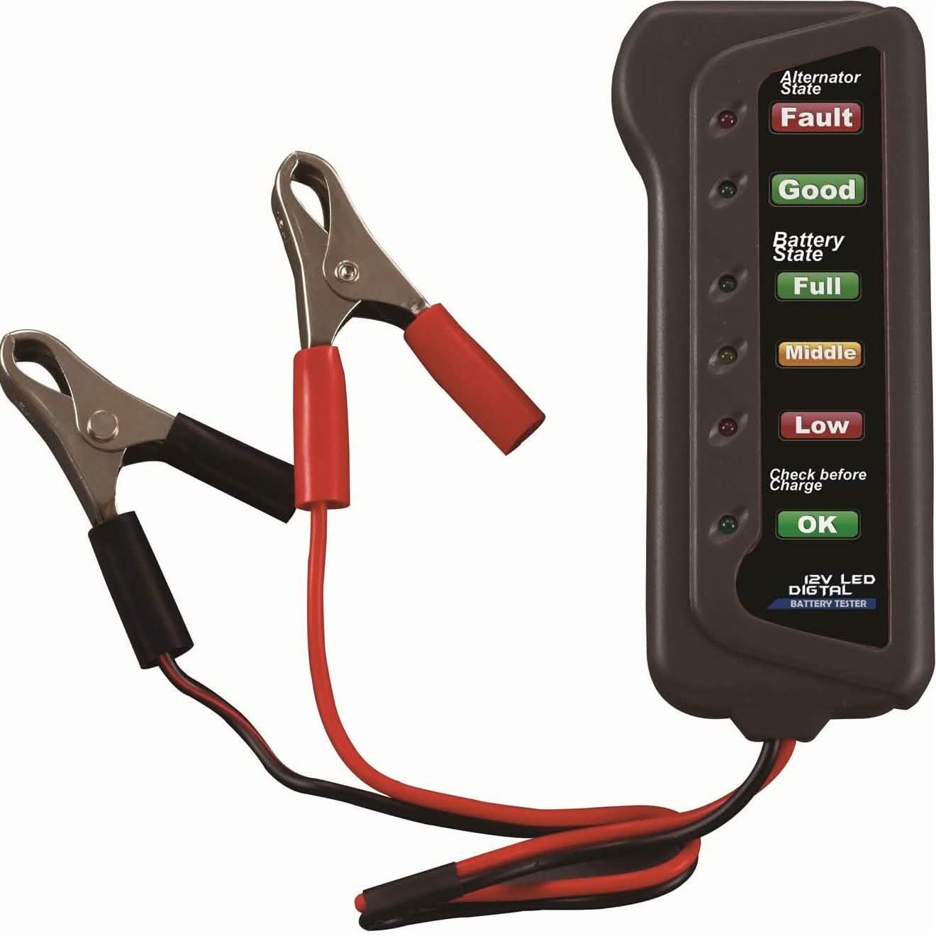 12V Car Digital Battery/Alternator Tester 15 Amps