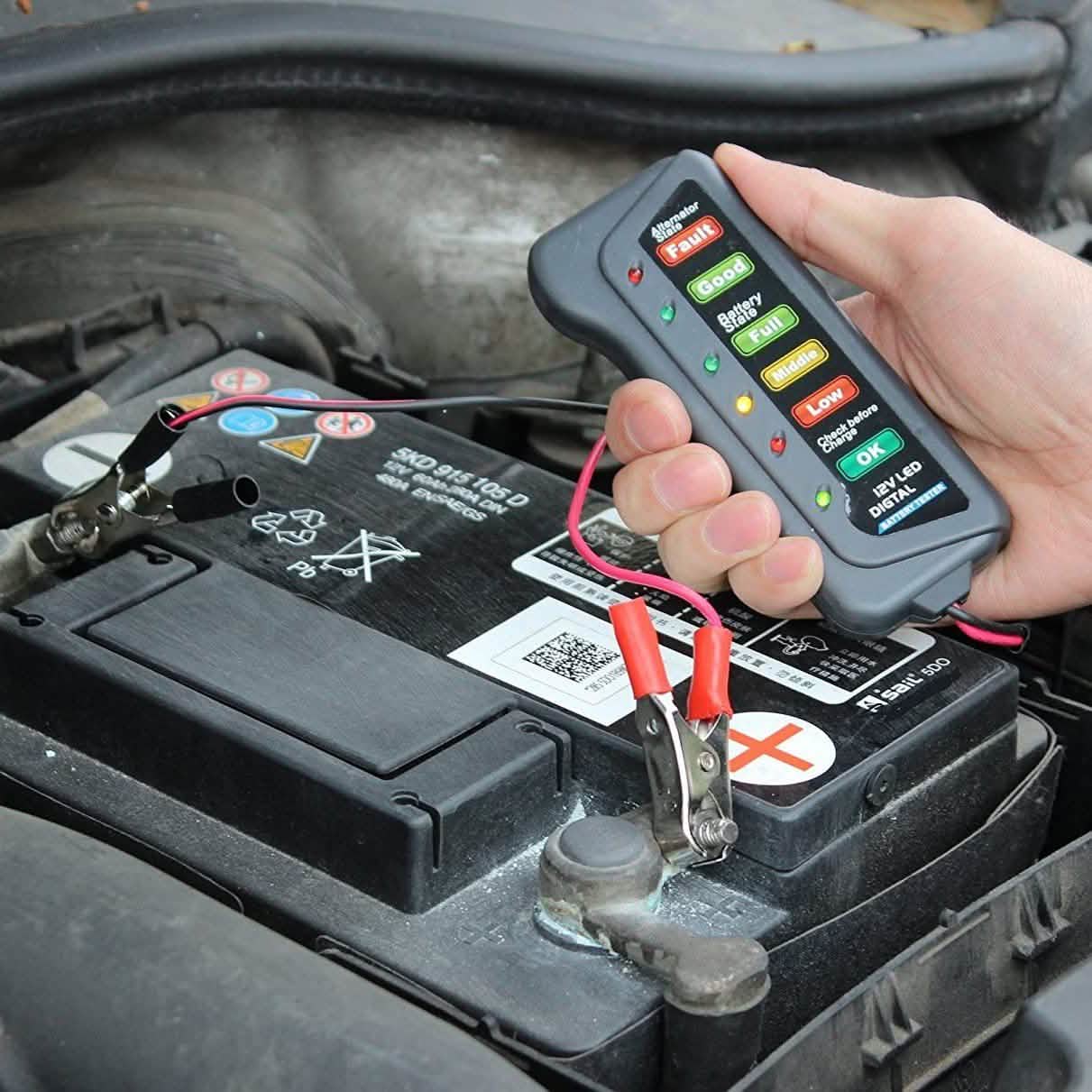 12V Car Digital Battery/Alternator Tester 15 Amps
